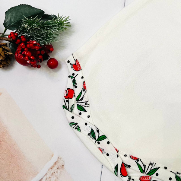 Полукомбинезон - боди из натурального хлопка для новорожденного Bebika (20/18-8)